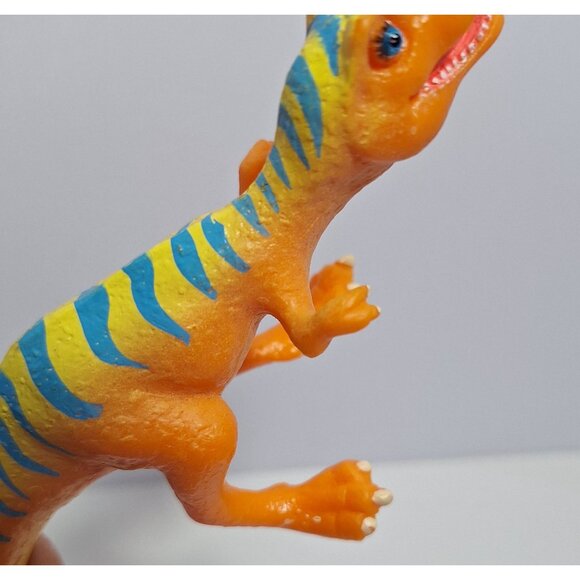 Dinosaur Train 116 Dolores T Rex Orange Blue Stripes 6" Learning Curve - Picture 4 of 16